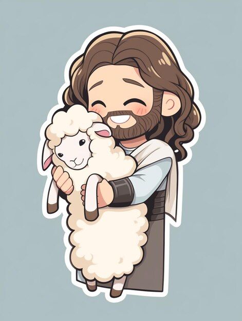 Foto um desenho animado de jesus seguran... | Premium Photo #Freepik #photo #face #jesus #desenho-animado #sorriso Men Character Design, Jesus Animation, Cute Jesus Wallpaper, Jesus Anime, Cartoon Jesus, Jesus And Me, Anime Jesus, Jesus Photos, Jesus Illustration