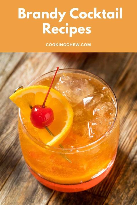 Pop the Top: Try These 14 Brandy Cocktail Recipes. Are you looking for a tidy list of brandy cocktail recipes to help you decide on your next favorite drink? Look no further! Drinks With Brandy Recipes, Cocktails With Brandy, Apple Brandy Cocktail Recipes, Drinks With Brandy, Brandy Drink Recipes, Brandy Cocktail Recipes, Brandy Drinks, Alcohol Recipes Easy, Brandy Drink