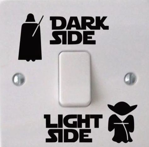 Star Wars Light Switch, Star Wars Zimmer, Decoracion Star Wars, Light Switch Decal, Switch Decals, Star Wars Bedroom, Light Switch Sticker, Star Wars Light, Star Wars Stickers