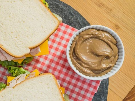 Balsamic Mayo Recipe | Jeff Mauro | Food Network Balsamic Mayo Recipe, Balsamic Mayo, Gluten Free Flatbread, Jeff Mauro, The Kitchen Food Network, Mayo Recipe, Apple Fritter Bread, Balsamic Reduction, Healthy Grilling