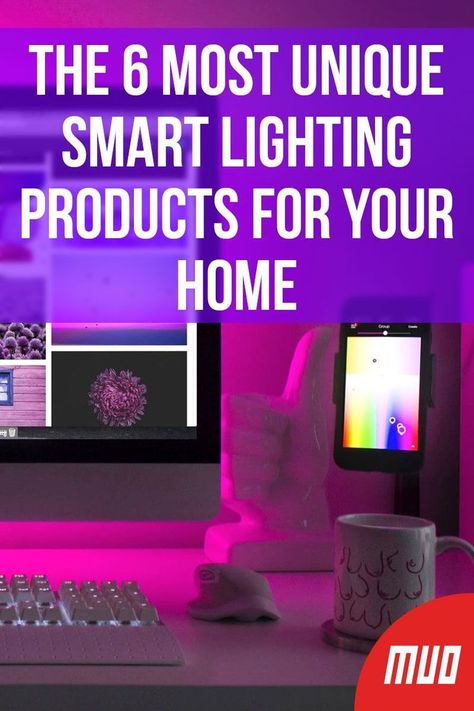 The 6 Most Unique Smart Lighting Products for Your Home ---   Smart lighting for your home offers benefits like energy efficiency and compatibility with many voice controlled assistants. But past those few perks, smart lights can also be fun too.  If you want to turn your home into a work of art, on the inside or out, we’ve found six unique smart lighting choices for your home.  #SmartHome #SmartLighting #HomeDecor #InteriorDesign #Lighting #BuyingGuide #BuyingAdvice Smart Home Lighting, Phillips Hue, Best Smart Home, Tv Backlight, Smart Lights, Smart Home Automation, Smart Home Technology, Alexa Device, Smart Living