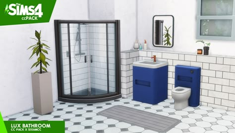 Lux Bathroom CC Pack (ALL INFO) |  SIXAM CC auf Patreon Sims 4 Stuff Packs, Sims 4 Bathroom Cc, Sixam Cc, Sims 4 New Cc, Lux Bathroom, Sims 4 Bathroom, Cc Wallpaper, Sims 4 Kitchen, Sims 4 Cc Maxis Match