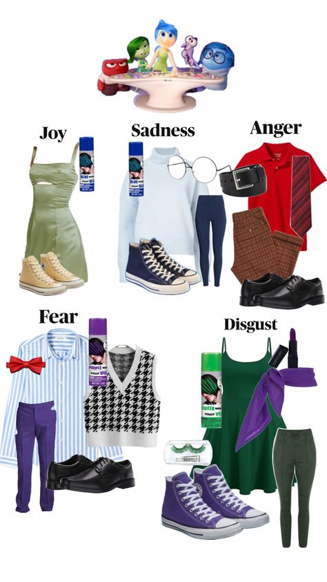 Characters Halloween, Inside Out Characters, Halloween Costume, Inside Out, Halloween, Clothes