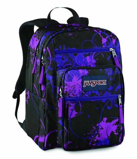 Dark purple and blue floral Jansport Jansport Backpacks Big Student, Puppy Backpack, Back To School Backpacks, Mk Handbags, Hiking Gifts, Animal Bag, Food Kids, Mk Bags, Cute Backpacks