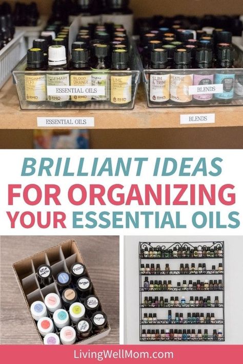 Here's a couple of quick and easy ways to organize essential oils that still lets you have access to what you need when you need it. Organizing your essential oils has never been easier! Organizing Essential Oils Storage, How To Store Essential Oils Ideas, Organize Essential Oils Storage, Diy Essential Oil Display, Essential Oil Set Up, Essential Oils Display Ideas, Organizing Essential Oils, How To Organize Essential Oils, Essential Oil Storage Diy