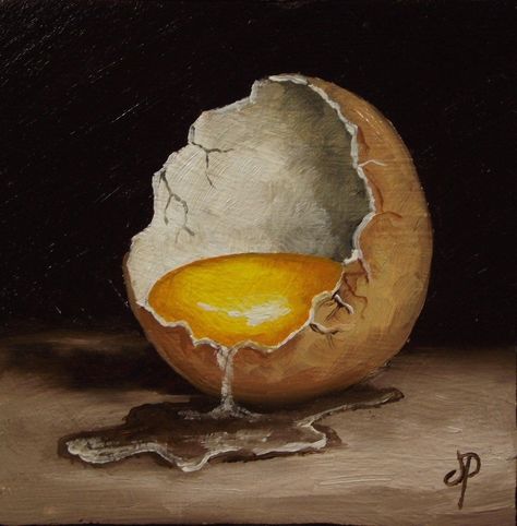 Jane Palmer | OIL | Little Egg Oil Still Life, Oil Painting Still Life, Oil Painting Nature, Tempera Painting, Oil Pastel Art, Fruit Painting, Realistic Paintings, Egg Art, Daily Painting