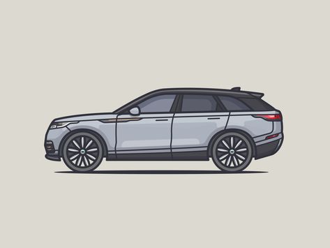 Range Rover Velar 2018 vector adobeillustrator side sideview carside cars boldlines lines illustrator velar rangerover rover range rims wheels illustration carillustration car Car Line Illustration, Car From The Side, Velar Range Rover, Wheels Illustration, 2018 Range Rover, Car Vector Illustration, Taxi Booking App, Cars Illustration, Range Rover Car