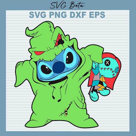 Halloween Oogie Boogie, Oogie Boogie Svg, Christmas Cartoon Characters, Stitch Halloween, Sally Nightmare, Stitch Drawing, Oogie Boogie, Pinturas Disney, Lilo Stitch