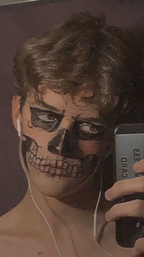 tates american horror story skull makeup Tate From American Horror Story, Skull Makeup, Horror Story, American Horror, Horror Stories, American Horror Story, Halloween Face, Face Makeup, Halloween Face Makeup