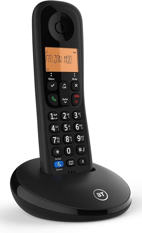 BT Everyday Cordless Landline House Phone with Basic Call Blocker, Single Handset Pack: Amazon.co.uk: Electronics & Photo Cordless Telephone, Telephone Line, Phone Items, Cordless Phone, Caller Id, Bathroom Cleaner, How To Make Box, Home Phone, Power Plug