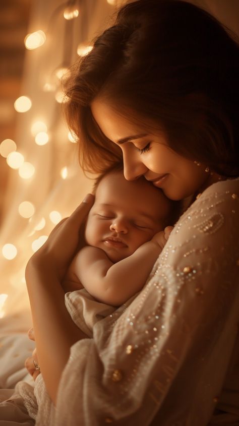 "Mother's Tender Embrace: A serene moment as a #mother lovingly holds her #sleeping #infant in a warm, gentle #embrace. #motherslove #tendermoments #newborn #motherhoodjourney #parenthood #familybond #parenting #heartwarming #maternal #preciousmoments #motherandchild #babylove #cozy #aiart #aiphoto #stockcake ⬇️ Download and 📝 Prompt 👉 https://stockcake.com/i/mothers-tender-embrace_296410_60386" Mother And Infant Photography, Mother Newborn Photography, Baby Mom Photoshoot, Mother And Baby Photoshoot, Birth Images, Mother And Child Images, Mother Child Photography, Mother Holding Baby, Mother With Baby