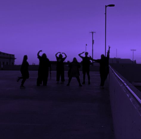 Friend Purple Aesthetic, Family Purple Aesthetic, Purple Band Aesthetic, Purple Aesthetic People, Friends Purple Aesthetic, Purple Aesthetic Friends, Purple Movie Aesthetic, Purple Friends Aesthetic, Purple Playlist Covers