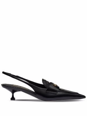 Miu Miu for Women - Shop New Arrivals on FARFETCH Miu Miu Slingback Pumps, Miu Miu Slingback, Miu Miu Heels, Loafer Pumps, Flatform Sneakers, Ballerina Pumps, Patent Leather Loafers, Block Heel Ankle Boots, Luxury Purses