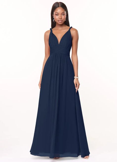 Azazie Maren Dark Navy Bridesmaid Dresses | Azazie IE Dark Navy Bridesmaid Dress, Navy Bridesmaid Dress, Dark Navy Bridesmaid Dresses, Rose Champagne, Navy Bridesmaid Dresses, Azazie Bridesmaid Dresses, Blue Sea Glass, Pink Candy, Color Style