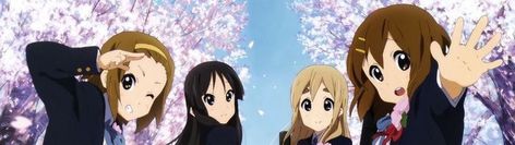 K-on Icons, Monitor Wallpaper, Dual Screen Wallpaper, Dual Monitor Wallpaper, Twitter Header Pictures, K On, Dual Monitor, Cute Banners, Cute Headers