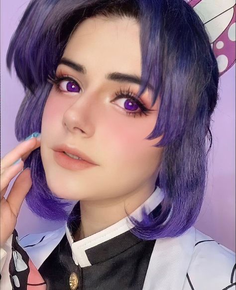 Shinobu Cosplay Makeup Tutorial, Shinobu Inspired Makeup, Shinobu Kochou Cosplay Makeup, Shinobu Makeup Tutorial, Shinobu Kocho Makeup, Shinobu Makeup Inspired, Shinobu Cosplay Makeup, Shinobu Kochou Makeup, Shinobu Makeup