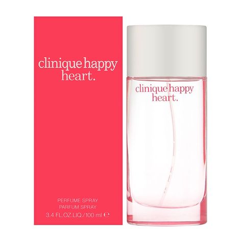 Clinique Happy Heart, Clinique Perfume, Clinique Happy, Beauty Regimen, Makeup Gift, Happy Heart, Signature Scent, Womens Fragrances, Floral Scent