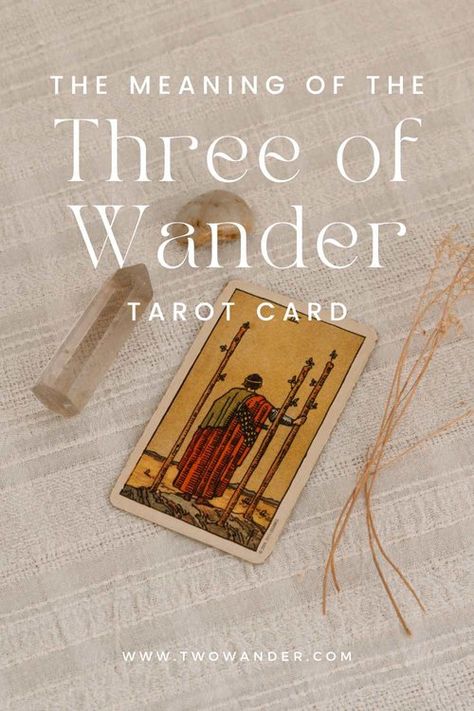 Three Of Wands, Tarot Guidebook, Learning Tarot, Wands Tarot, Intuitive Tarot, Learning Tarot Cards, Tarot Guide, Tarot Card Spreads, Free Tarot