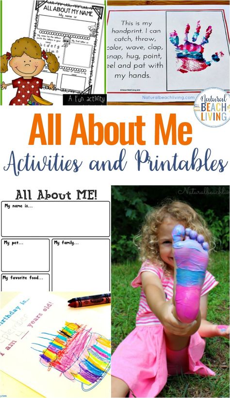 All About Me Preschool Theme Activities, All About Me Activities are perfect for Preschool and Kindergarten. This is the age they are interested in their bodies, and it's the ideal time to introduce emotions, human body parts, and all of the things for All About Me Preschool Theme Printables, All About Me Kindergarten #preschool #kindergarten #preschoolthemes #allaboutme All About Me Books Kindergarten, All About Me Dramatic Play, Kindergarten Activities At Home, About Me Preschool Activities, Preschool Feelings, Preschool Emotions, Preschool Weekly Themes, Feelings Preschool, All About Me Preschool Theme