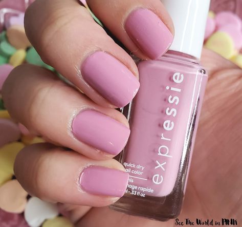 Manicure Monday - Conversation Heart Nails and Essie Expressie Nail Polish | See the World in PINK Conversation Heart Nails, Expressie Nail Polish, Essie Gel Nail Polish, Manicure Monday, Quick Dry Nail Polish, Infinity Nails, Dry Nails Quick, Red Nail Art, Essie Gel