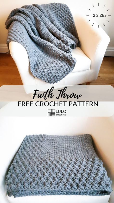 Chunky Crochet Throw Blanket, Chunky Crochet Throw, Quick Crochet Blanket, Modern Haken, Zig Zag Crochet, Crochet Throw Pattern, Chunky Crochet Blanket, Crocheted Blanket, Crochet Blanket Designs