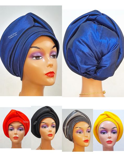 We make unique turban caps and wraps Turban Headband Tutorial, African Hair Accessories, Gele Styles, Turban Tutorial, African Hair Wrap, Classy Hats, Ethiopian Dress, Turban Cap, Headband Tutorial