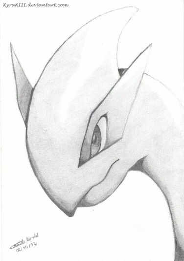 Lugia Pokemon Sketches Easy, Pokemon Drawing Ideas, Lugia Drawing, Pokemon Drawings Sketches Easy, Pokemon Sketches Pencil, Pokemon Art Draw, Pokemon Drawings Sketches, Lugia Pokemon, T-rex Art