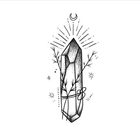 Crystal Gem Drawing Crystals Tattoo Design, Tattoo Ideas Crystals, Draw Crystals, Witchy Tattoo Ideas Crystals, Drawing Crystals, Crystals Tattoo Ideas, Crystal Tattoo Design Drawings, Crystal Drawings, Crystal Line Art