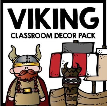 Vikings: Classroom Decor Pack Dragon Classroom, Vikings Banner, Vikings For Kids, Middle School Social Studies, Viking Birthday, Viking Decor, Focus Wall, School Theme, Homeschool History