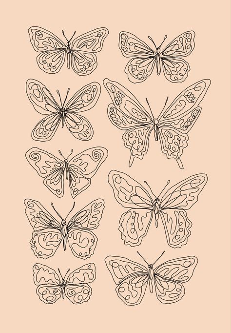 Doodle Butterfly Tattoo, Messy Butterfly Tattoo, Tattoo Ideas Female Butterfly Arm, Girly Upper Arm Tattoos, Butterfly Wrap Tattoo, Tattoo Ideas Patchwork Sleeve, Funky Butterfly Tattoo, Butterfly Stamp Tattoo, Tattoo Designs Paper