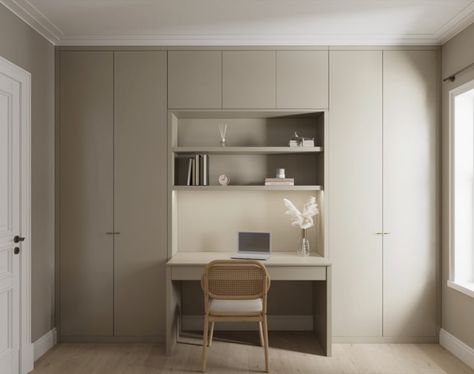 Portfolio of bespoke furniture projects by Urban Wardrobes London Home Office Wardrobe, Fitted Office Furniture, Bedroom Wall Cabinets, Bedroom Cupboard Ideas, Wardrobes Ideas, Office Furniture Uk, Traditional Home Offices, Young Room, Desk Wardrobe