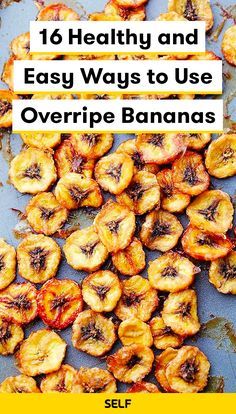 Recipes For Old Bananas, Ripe Banana Recipes Healthy, Healthy Banana Recipes, Banana Recipes Easy, Banana Recipes Overripe, Ripe Banana Recipe, Banana Snacks, Overripe Bananas, Banana Dessert