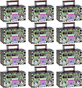 12 Pieces 80s 90s Novelty Boom Favor Boxes Boomboxes Prop Radio Decorations Table Centerpieces Decor for Retro 1980s Theme Hip Hop Party Favors Hip Hop Party Favors, 1980s Theme, Hip Hop Party, Decorations Table, Second Birthday, Favor Boxes, Table Centerpieces, Party Favors, Hip Hop