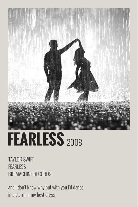 Fearless Polaroid, Taylor Swift Fearless Songs, Taylor Swift Polaroid Poster, Taylor Swift Polaroid, Fearless Song, Taylor Swift Discography, Taylor Swift Art, Taylor Songs, Vintage Music Posters