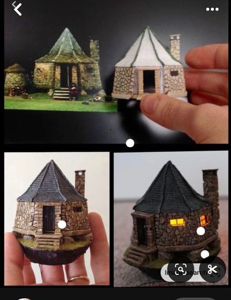 Harry Potter Paper Art, Diy Hagrids Hut, Miniature Harry Potter Diy, Harry Potter Aquarium, Harry Potter Terrarium Diy, Harry Potter Diorama Ideas, Harry Potter Diy Decorations Room, Booknook Harry Potter, Harry Potter Terrarium