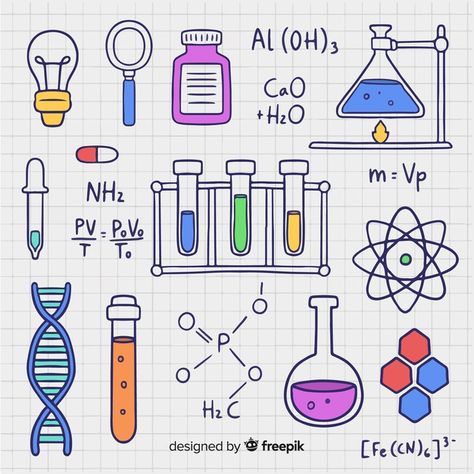 Chemistry Background, Chemistry Drawing, Science Lab Decorations, Science Doodles, Chemistry Art, 달력 디자인, Science Stickers, Science Background, Science Lab