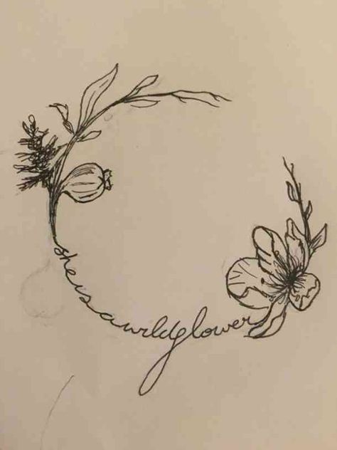 40 Stunning Nature-Inspired Tattoo Ideas For You To Get If You Love The Outdoors & Traveling Realistic Flower Tattoo, Tattoo Schrift, Tattoo Shoulder, Wildflower Tattoo, Shape Tattoo, Landscape Tattoo, Trendy Tattoo, 문신 디자인, Pattern Tattoo