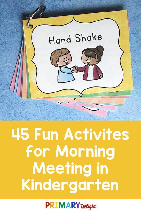 Find 45 different morning meeting activities for kindergarten (and preschool and first grade, too!) Includes several ways to adapt morning meeting (and greetings) to a virtual meeting on Zoom or Google Meet. These free, fun ideas are perfect for the classroom or distance learning. Use these morning meeting activities in your student-centered, responsive classroom. You will love how the contribute to classroom community! #MorningMeeting #MorningGreetings #PrimaryDelight Preschool Transitions, Morning Meeting Greetings, Transition Activities, Morning Meeting Activities, Meeting Activities, Preschool Circle Time, Responsive Classroom, Morning Activities, Classroom Routines