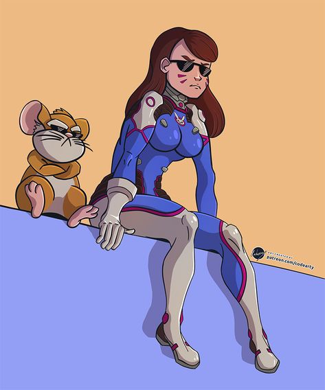 Meka Squad, Cool Pose, There Goes My Hero, D.va Overwatch, Overwatch Comic, Overwatch Memes, Manga Clothes, Overwatch Fan Art, Wrecking Ball