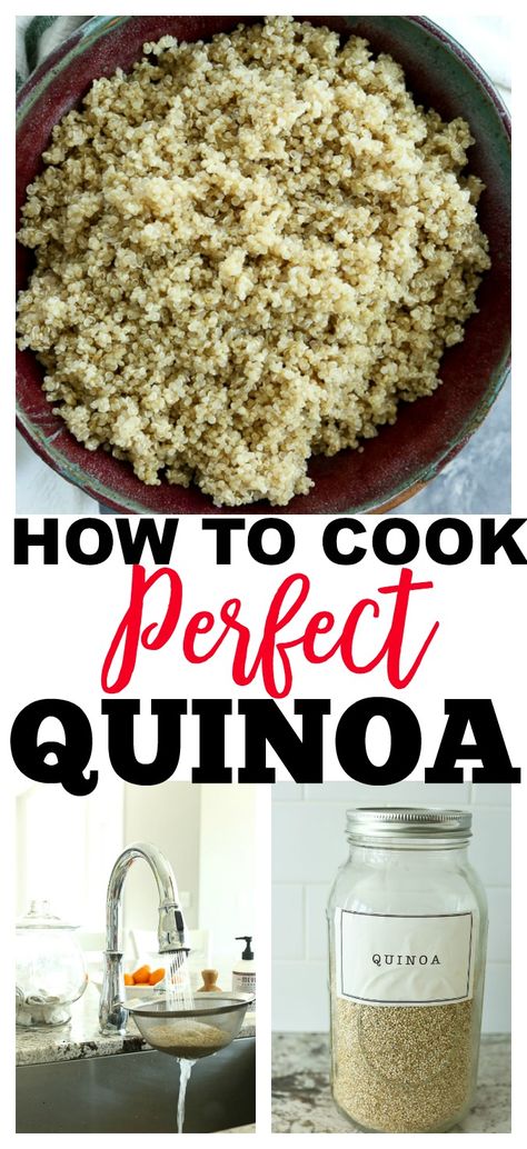 Perfect Quinoa How To Cook, Best Way To Cook Quinoa, How To Cook Quinoa Recipes, Cooking Quinoa How To, How To Make Quinoa Taste Good, How To Cook Quinoa Stove, Quinine Recipe, How To Make Quinoa, Simple Quinoa Recipes