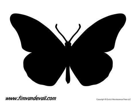 Printable Butterfly Templates and Butterfly Shapes Silhouette Butterfly, Butterfly Outline, Butterflies Activities, Butterfly Stencil, Butterfly Logo, Silhouette Template, Shape Templates, Butterfly Template, Butterfly Printable