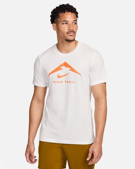 Nike Dri-FIT Men's Trail Running T-Shirt. Nike.com Shirt Nike, Fit Men, Trail Running, White Style, Nike Dri Fit, Mens Fitness, Off Road, Dri Fit, Relaxed Fit