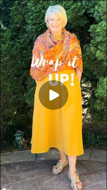 How To Tie A Summer Scarf, Summer Scarf Tying, Large Scarf Tying, How To Dress In Your 70's, African Scarf, Chic Office Wear, Baked Scallops, Scarf Coverup, Grey Long Dress