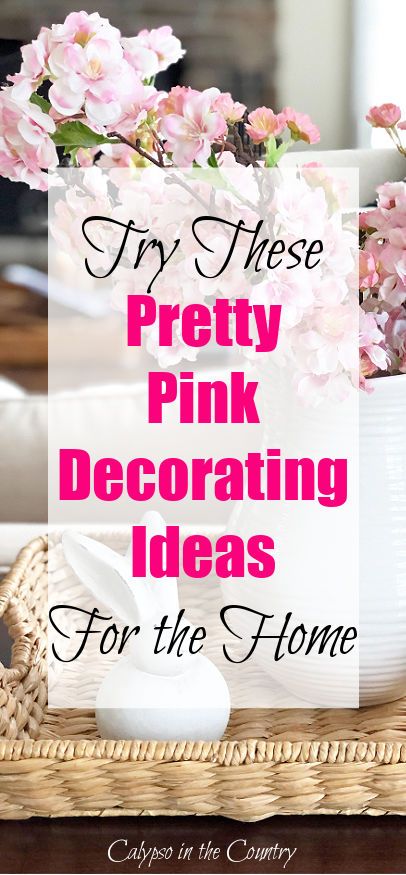 Simple ideas to add pink to your home decor! From pretty pink vignettes to crafts and shopping finds! Add pretty pink touches to your home for spring! #springdecor #pinkdecor #prettypink #pinkdecorating #springdecorating #decoratingwithpink #decoratingideas #springdecoratingideas Pink Spring Decor, Pink Decorating Ideas, Spring House Decorations, Decorating With Pink, Pink White Decor, Pink Easter Decor, Spring Front Porch Decor, Spring Home Decor Ideas, Spring Mantle