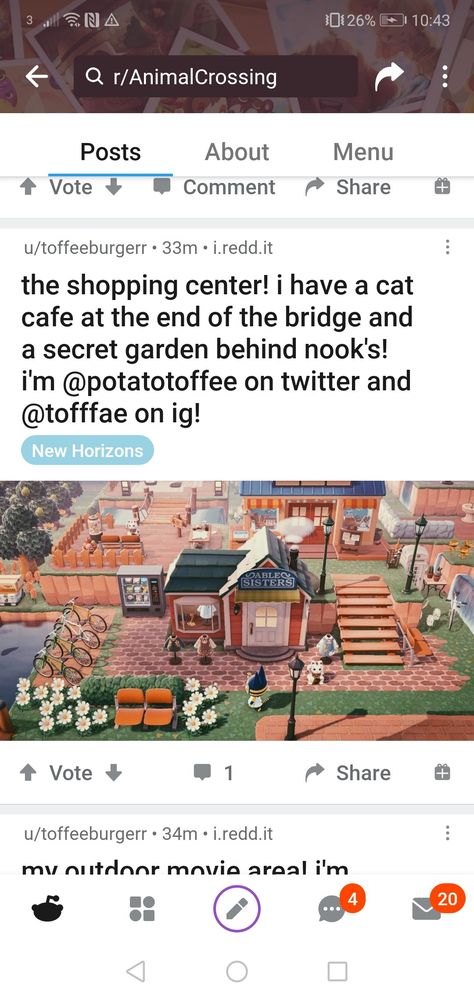 Acnh Island Shopping Center, Shopping Center Animal Crossing, Pokemon Crystal, Acnh Designs, Outdoor Remodel, Grandma Core, Cat Cafe, Shopping Center, Animal Crossing