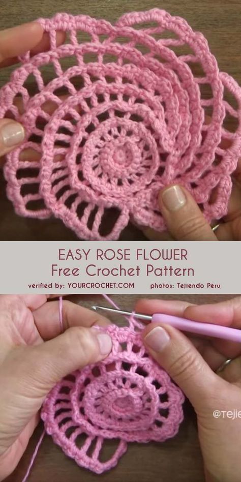 Check this out now! Crochet A Rose, Easy Rose, Crochet Roses, Crochet Puff Flower, Rose Patterns, Irish Crochet Patterns, Flowers Easy, Crochet Flowers Easy, Crochet Flowers Free Pattern