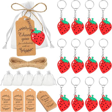 Berry Birthday, Baby Shower Fruit, Fruit Strawberry, Shower Party Favors, Strawberry Baby, Strawberry Party, Fruit Party, Jewelry Making Kits, Fiesta Baby Shower