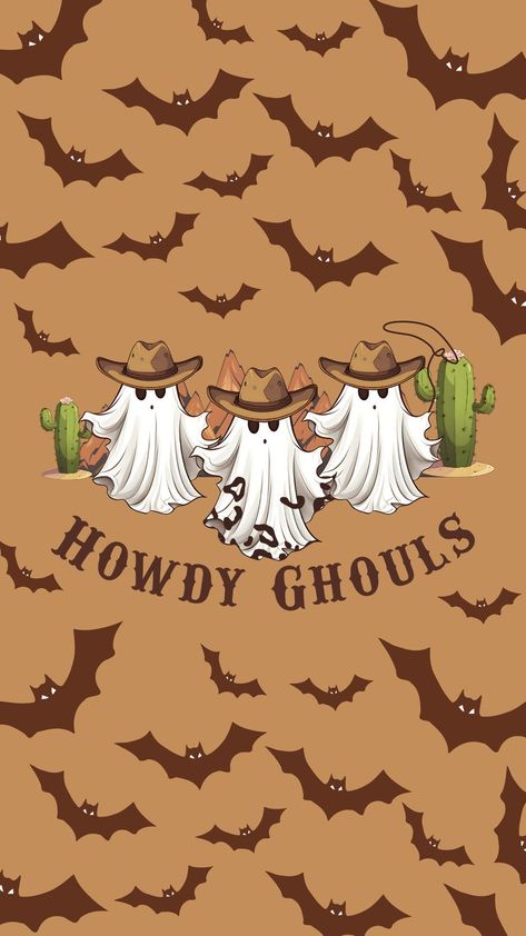 Retro Cowboy Ghost Halloween Wallpaper Western Spooky Phone Background Cute Vintage Western Theme Boot Scootin' Spooky - Etsy Fall Western Wallpaper Iphone, Western Print Wallpaper, Western Screensavers, Ghost Halloween Wallpaper, Wallpaper Western, Cute Fall Backgrounds, Furniture Ideas Bedroom, Cute Halloween Wallpaper, Seasonal Wallpaper