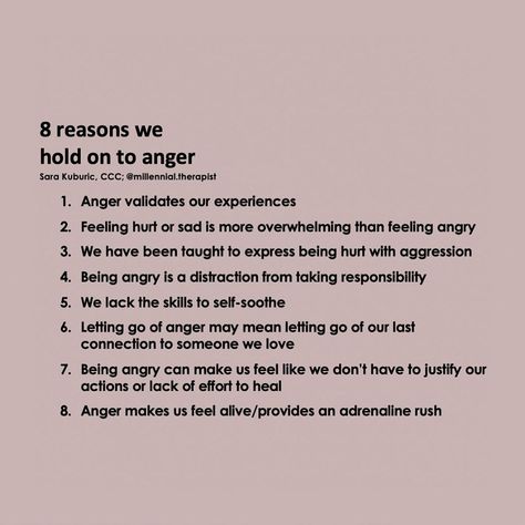 Sometimes Holding On Does More Damage, Holding On To Anger, Inner Child Healing, Anger Management, Mental And Emotional Health, Psychology Facts, Coping Skills, Mental Health Awareness, Emotional Health