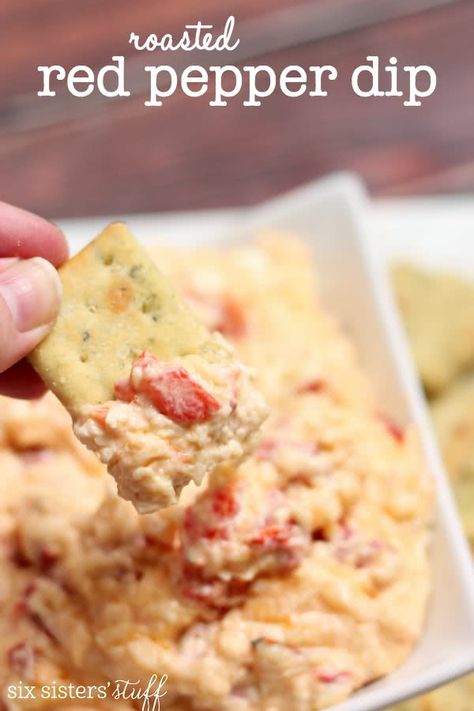 Paleo Dips, Red Pepper Dip Recipe, Pepper Dip Recipe, Roasted Red Peppers Recipes, Red Pepper Recipes, Best Dip Recipes, Roasted Red Pepper Dip, Red Pepper Dip, Pepper Dip